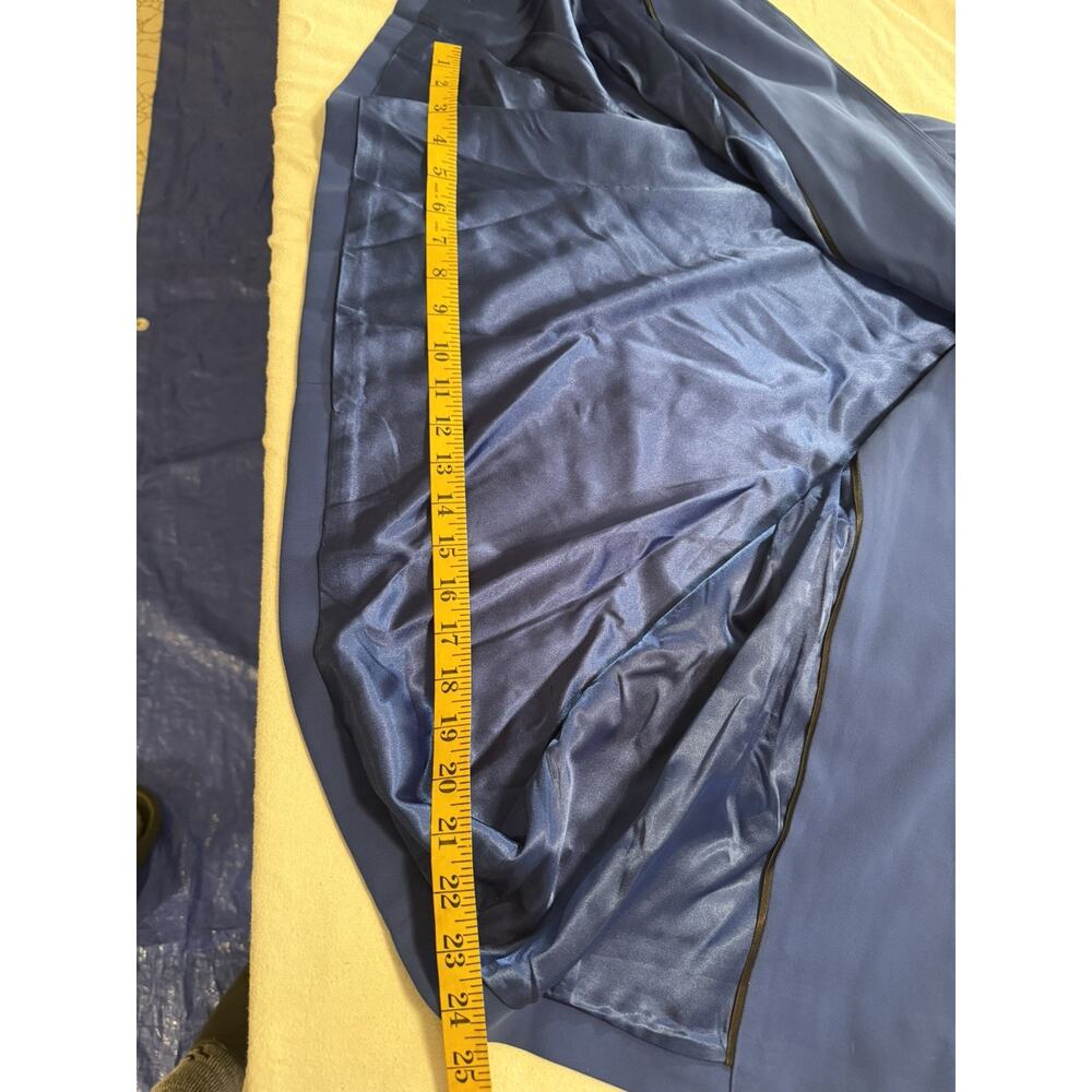 Spiegel Blue 80% Wool Blend Long Overcoat Womens Size 14 NEW - Picture 8 of 10